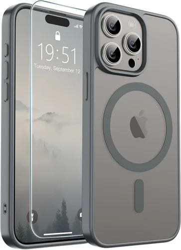 Vista 239 de SUPFINE Funda magnética para iPhone SE 2022 (3ª)/2020 (2ª), iPhone 8 (compatible con MagSafe) (protección contra caídas de grado militar), funda