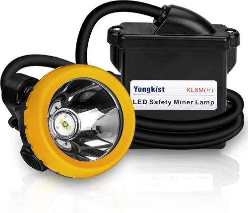 Vista 8 de Luz LED recargable para casco de minería – A prueba de explosiones impermeable subterránea lámpara de seguridad subterránea, faro brillante