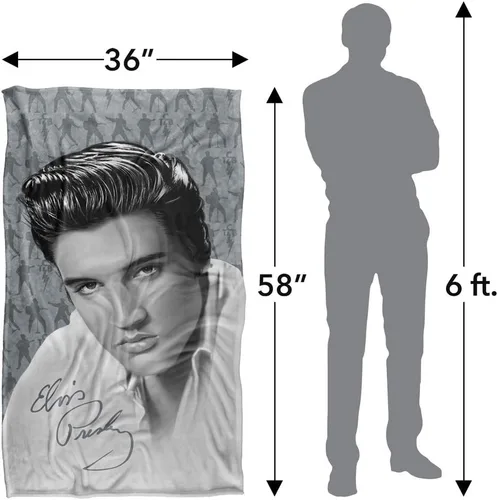 Vista 4 de Elvis Presley Moves - Manta sedosa al tacto súper suave, 36 x 58 pulgadas