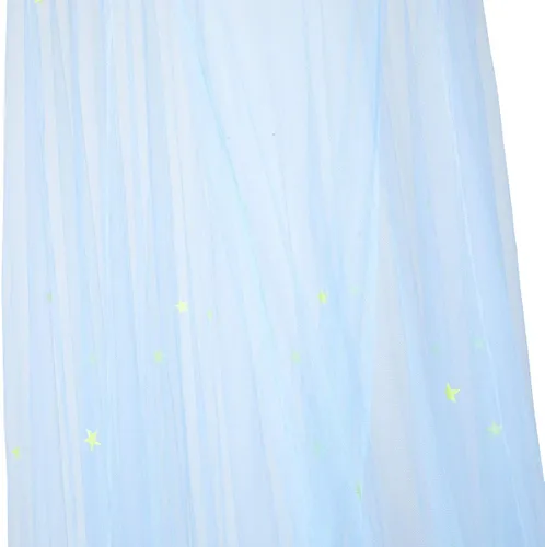 Vista 3 de BCBYou Mosquitera con estrellas fluorescentes que brillan en la oscuridad para bebés, niños y adultos, para cubrir la cuna, cama infantil, cama
