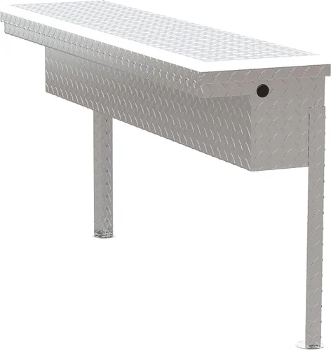 Vista 8 de UWS EC30201 Caja de herramientas lateral de aluminio de pared pesada de 48 pulgadas con perfil bajo, tapa RigidCore