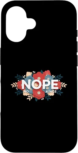 Vista 31 de Nope, No Kings Floral Statement Art Print for Makers Case for iPhone 11 Pro Max