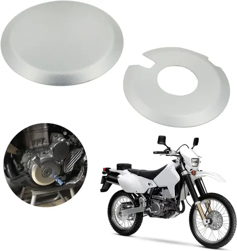 Vista 8 de AnXin Juego de protectores de cubierta del embrague del motor para DRZ400 DRZ400S DRZ400SM DRZ400E KLX400, juego de salvamotores de aleación de Negro