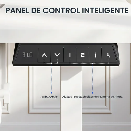 Vista 7 de FLEXISPOT Mesa de coser ajustable con cama para máquina de coser de montaje empotrado, escritorio de costura con doble espacio de trabajo ajustable