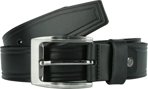 Vista 2 de Gelante Cinturón de cuero para hombre, de una pieza, grano completo, 0.157in de grosor