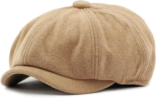 Vista 12 de meioro Hombres 8 Panel Newsboy Cap Vintage Tweed Flat Cap Irish Newsies Hat Gatsby Cabbie Caps Paperboy Classic Winter Hats