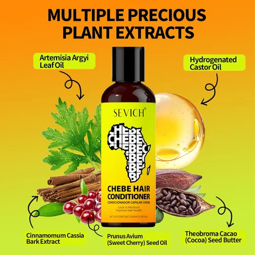 Vista 8 de SEVICH Naturals - Juego de champú y acondicionador Chebe - con polvo 100% africano Chebe Essence, tratamiento capilar de pérdida fina, humedad
