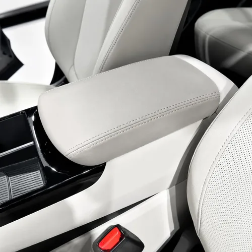 Vista 81 de Great-luck Funda de cuero para consola central, almohadilla para reposabrazos, accesorios de cubierta de caja (costuras rojas) para BMW X1 2023 2024