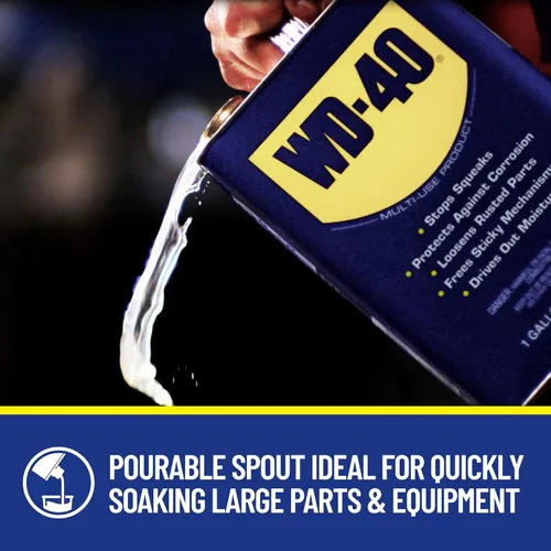 Vista 3 de Lubricante multiusos, de la marca WD-40, 1 galón, 1