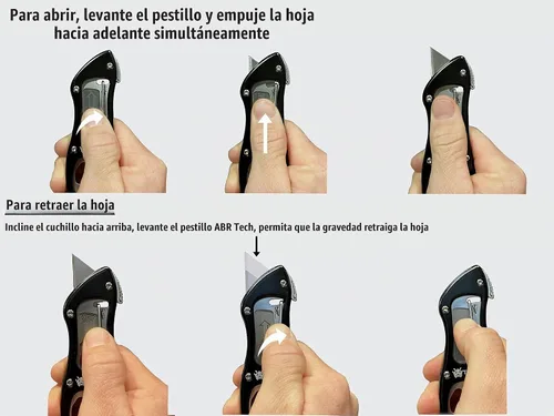 Vista 3 de Tako X2 - Cuchillo utilitario retráctil, cambio rápido, acceso instantáneo extra a la cuchilla, cortador de caja, cuchillo de bolsillo, compacto