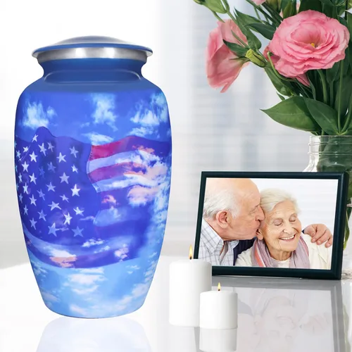 Vista 4 de M MEILINXU Urna para cenizas para adultos, hombre o mujer, urnas de cremación para cenizas humanas, hombre y mujer, decoración funeraria o entierro