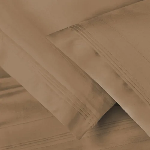 Vista 36 de BLUENILEMILLS Juego de ropa de cama ultrasuave de algodón egipcio de fibra larga, 650 hilos, lujoso, elegante, tejido de satén suave, 1 sábana