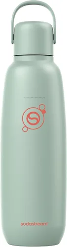 Vista 18 de sodastream Fizz & Go Cool, Botella de agua carbonatada de acero inoxidable de 0.9 L, botella de metal aislada para agua con gas, compatible