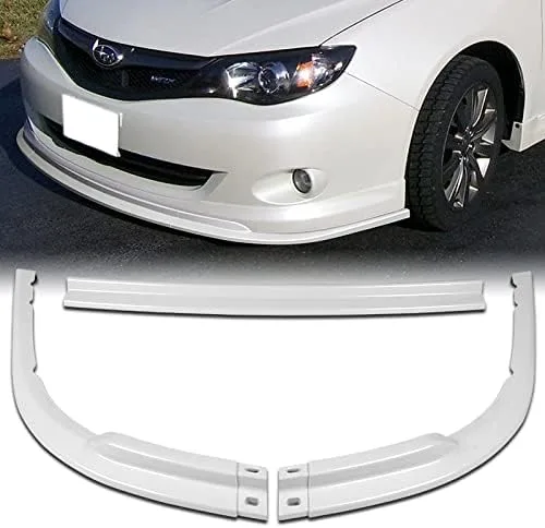 Vista 10 de EPARTS - Juego de 3 piezas de alerón de parachoques delantero estilo CS para barbilla, protector compatible con Subaru Impreza WRX 2008-2010