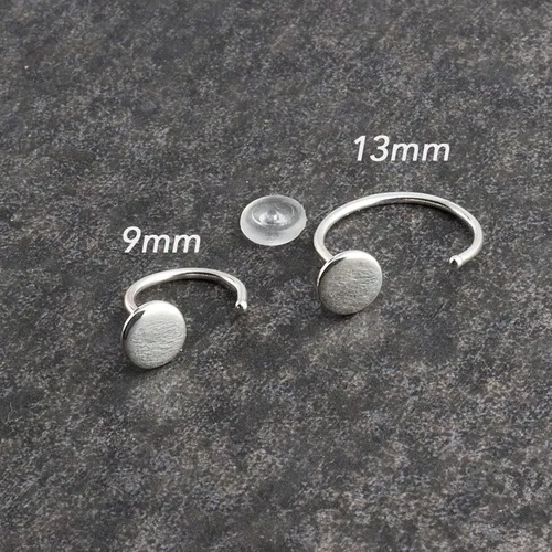 Vista 68 de Half Huggie Birthstone Gold Hoop Earrings for Women Tiny Cartilage Stud Piercing Earring Hypoallergenic Earring Screw Back Dainty Hug