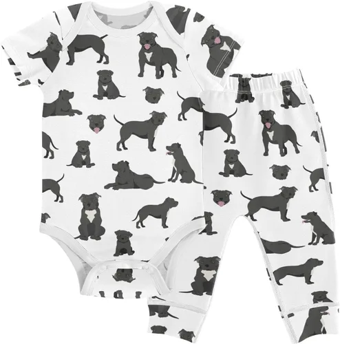 Vista 21 de vvfelixl Conjunto de mamelucos de bebé, pantalones y gnomo, hongo, manga corta, ropa de bebé para niños y niñas, 3M Multi1