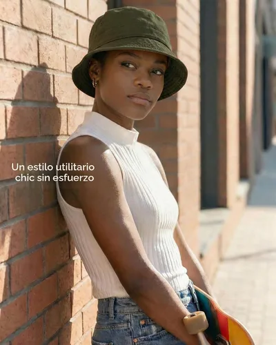Vista 5 de HONGTEYA Sombreros de sol de pescador para mujer y hombre, sombrero de Oliva