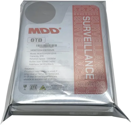 Vista 3 de MDD MAXDIGITALDATA MDD (MDD8TSATA12872DVR) 8TB 7200RPM 128MB caché SATA 6.0Gb/s 3.5 pulgadas disco duro de vigilancia interna - 3 años de garantía