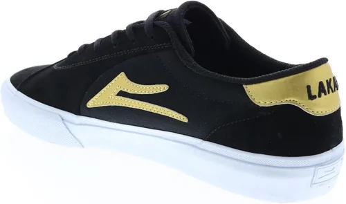 Vista 6 de Lakai Flaco II - Zapatos de patinaje ChocolateGamuza Negra