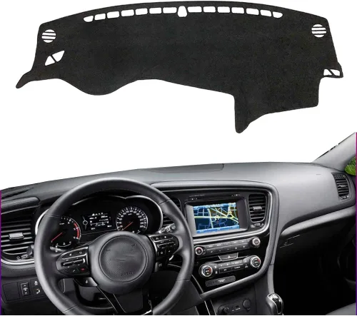 Vista 17 de Cubierta de tablero de coche Compatible con BMW X5 F15 2014 2015 2016 2017 2018 con transmisión a la izquierda Forro de alfombra de tablero