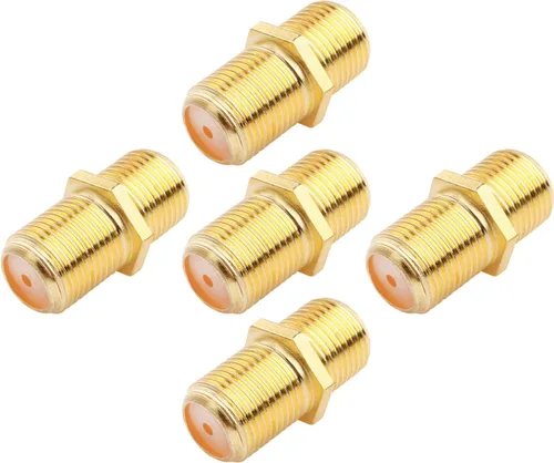 Vista 7 de Conector de cable coaxial Tipo F RG6 Adaptador de extensión de cable (paquete de 10)