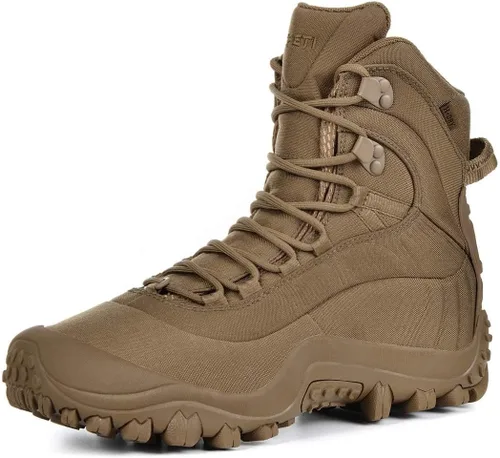 Vista 8 de Botas tácticas para hombre de 8 pulgadas, botas militares impermeables