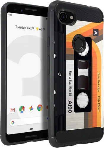 Vista 15 de CasesOnDeck - Funda compatible con Google Pixel 3A (2019) - Funda de TPU con patrón pictórico, flexible, delgada y elegante (astronauta)