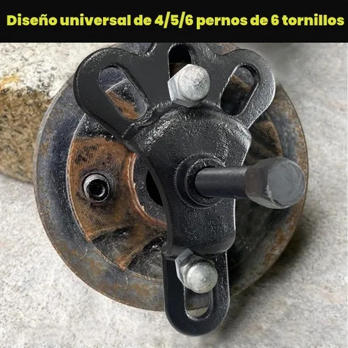 Vista 4 de Extractor Universal de Rodamientos de Rueda Delantera (Máx. 4-5/8") y Extractor de Eje Trasero (Máx. 5-2/3"), Set de 2 Piezas, Kit de Herramientas