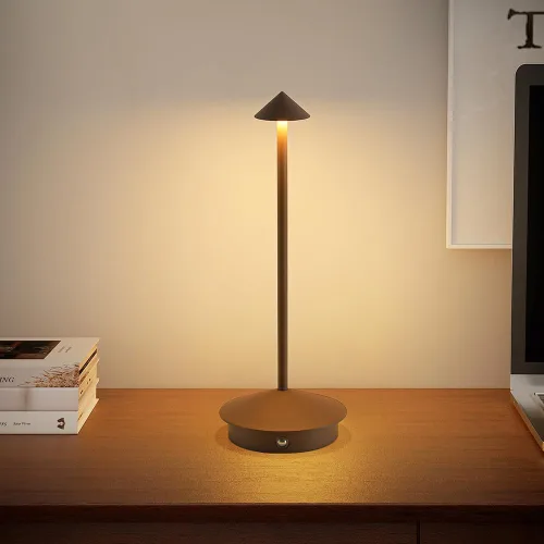 Vista 8 de Paquete de 2 lámparas de mesa inalámbricas recargables LED, portátiles de exterior, 5000 mAh, operadas con batería, luz de mesa con control táctil