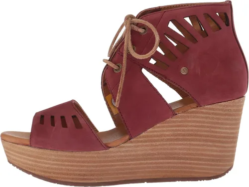 Vista 8 de Caterpillar Alma Ghillie Tie Platform Wedge Sandalia para mujer