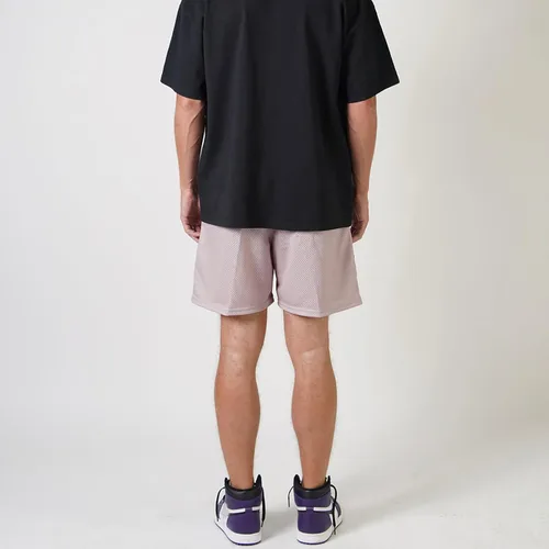 Vista 6 de BOOMLEMON Pantalones cortos de baloncesto para hombre, pantalones cortos deportivos de entrenamiento casual con estampado gráfico de llama de malla