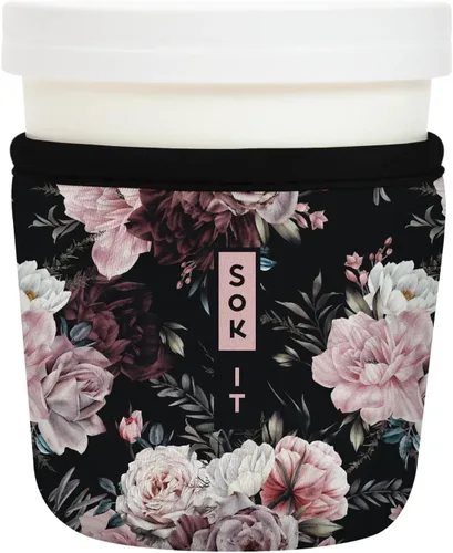 Vista 19 de Sok It IceCreamSok Cubierta de Neopreno Aislante (Floral Abstracto, Pintas de Helado Rectas)