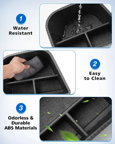 Vista 3 de Karltys Organizador de maletero compatible con Toyota Corolla Cross 2022-2025 2026, 2 organizadores de automóvil, caja de almacenamiento impermeable