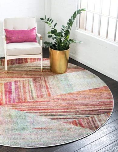 Vista 12 de Unique Loom colección Lyon - Alfombra abstracta y moderna