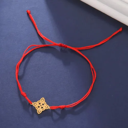 Vista 3 de EUEAVAN Pulsera de alambre de jade con nudo celta concéntrico, círculos florales, amuleto de nudo de bruja, brazalete vikingo, símbolos Wiccanos