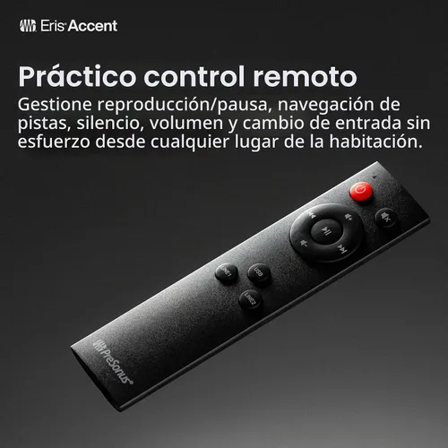 Vista 10 de PreSonus Eris Accent - Altavoces de estantería alimentados de 50W con cable, altavoces estéreo para tocadiscos, mesa de trabajo y hogar, múltiples