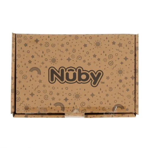 Vista 6 de Nuby Vaso antiderrames con boquilla dura de fácil agarre, de 10 onzas, para bebés de 6 meses, color verde/rojo/azul (paquete de 36)