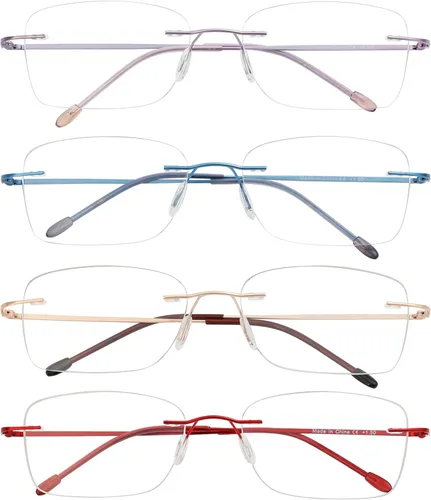 Vista 16 de Eyekepper Rimless Reading Glasses Women, Readers Frameless Wireless Magnifying Cheaters, Womens Reader Eyeglasses, Scratch Resistant for