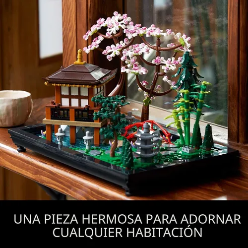 Vista 6 de LEGO Icons Tranquil Garden Building Set – Kit detallado de jardín zen japonés para adultos, mayores de 18 años – Regalo para cumpleaños – Juego