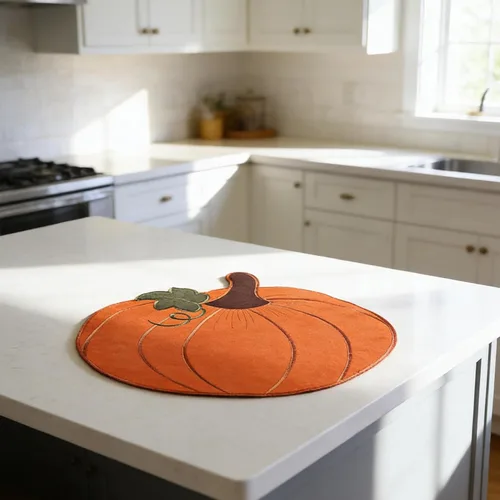 Vista 8 de LeLehome Juego de 4 manteles individuales de cosecha de otoño, 14 pulgadas, Día de Acción de Gracias, Halloween, otoño, calabaza, bordados, manteles