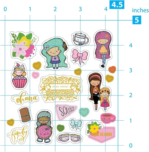 Vista 5 de Paper House Productions Pegatinas STBK-5504E, nuestra familia