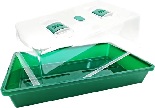 Vista 4 de Propagador con cúpulas de ventilación de humedad,Bandeja de cultivo resistente Mini invernadero para plántulas,Clones
