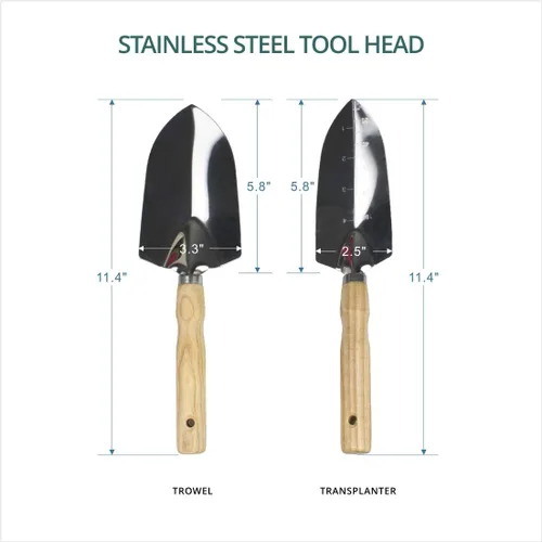 Vista 4 de Juego de herramientas de jardín, kit de herramientas de regalo de jardinería resistente, incluye taburete plegable con bolsa de herramientas, 5