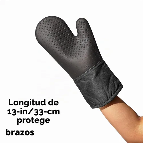 Vista 5 de OXO Good Grips - Manopla de horno de silicona, color negro