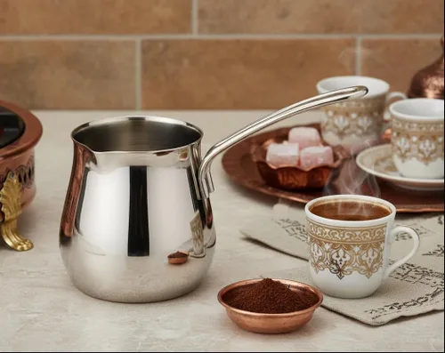 Vista 6 de Cuisinox Cafetera turca Cezve de acero inoxidable, 12 onzas
