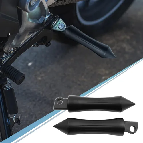 Vista 3 de F FIERCE CYCLE 1 par de aleación de aluminio de 0.394 in de la motocicleta Rearsets trasero conjunto reposapiés Peg Bike Bicicleta Ciclismo Negro