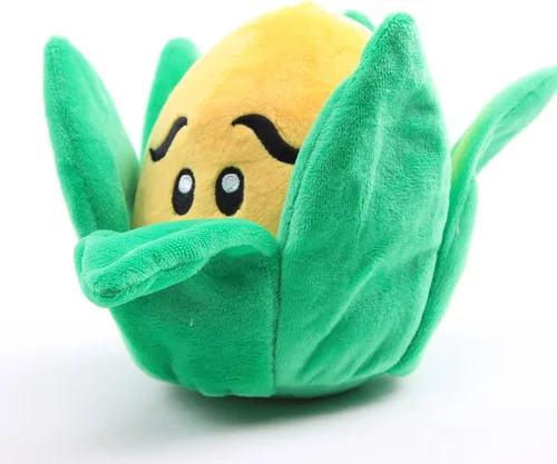 Vista 3 de Plantas de peluche de peluche, figuras de muñeca de peluche, regalo de cumpleaños para niños (maíz)