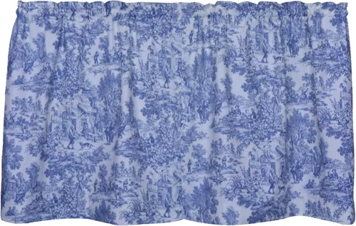 Vista 30 de Victoria Park Toile Cenefa de Ventana Confeccionada, Azul
