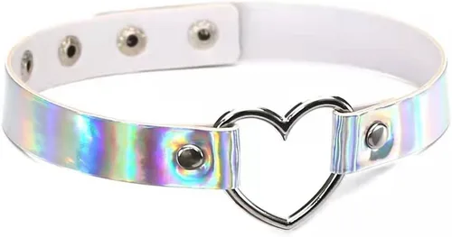 Vista 5 de TOPACC Trajes de rave con cinturón holográfico para mujer, disfraz iridecente para niñas