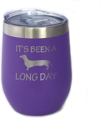 Vista 7 de Custom Been a Long Day - Vaso de vino personalizado con tapa deslizante - Taza aislada de acero inoxidable sin tallo, bonita taza divertida
